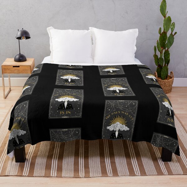 Item preview, Magical Vintage Tarot Card, The Only Way Out is in Comforter designed and sold by MagicWolfStar.