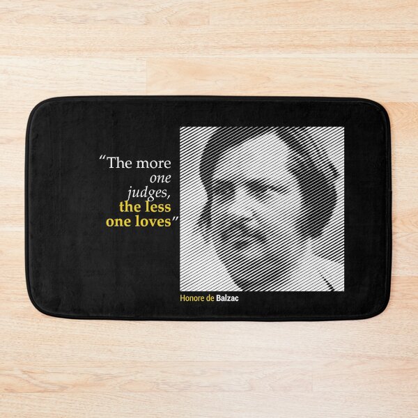 Item preview, Honore de Balzac's Portrait with a Love Quote (inverse) designed and sold by emotica.