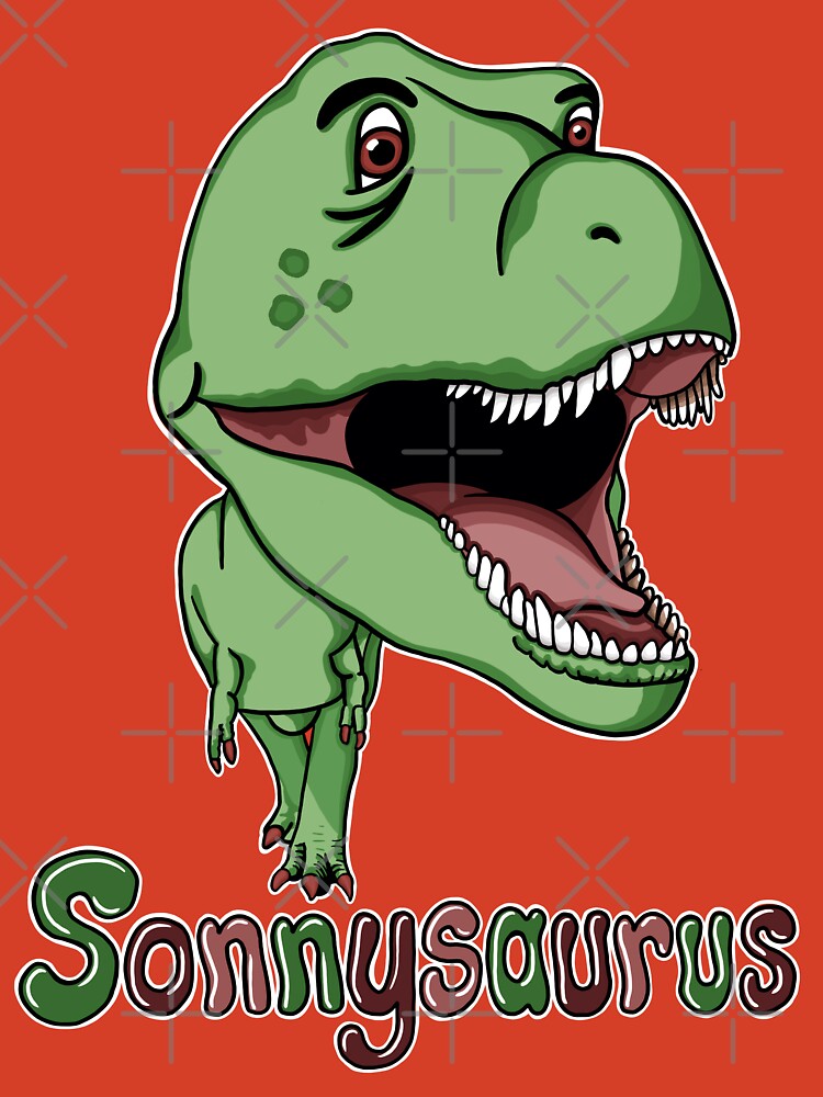 Sonnysaurus”  The Adventurous T-Rex Dinosaur Poster for Sale by