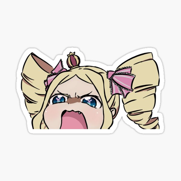 "Angry Beako" Sticker for Sale by Lostetex | Redbubble