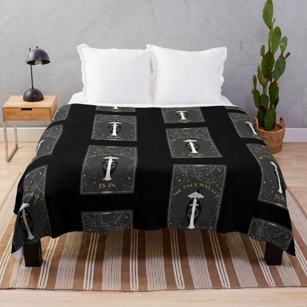 Item preview, The Wise Vintage Tarot Card, The Only Way Out is in Floor Pillow designed and sold by MagicWolfStar.