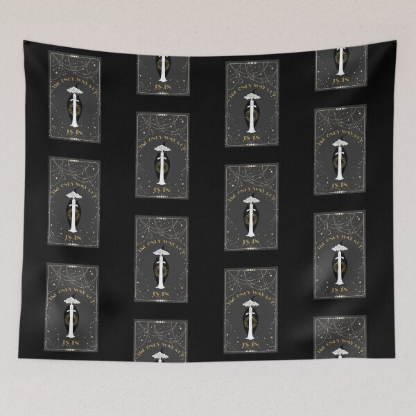 Item preview, The Wise Vintage Tarot Card, The Only Way Out is in Floor Pillow designed and sold by MagicWolfStar.