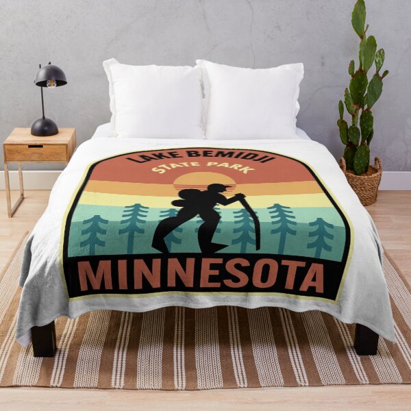 Item preview, Lake Bemidji State Park Minnesota Retro Hiking designed and sold by HalpinDesign.