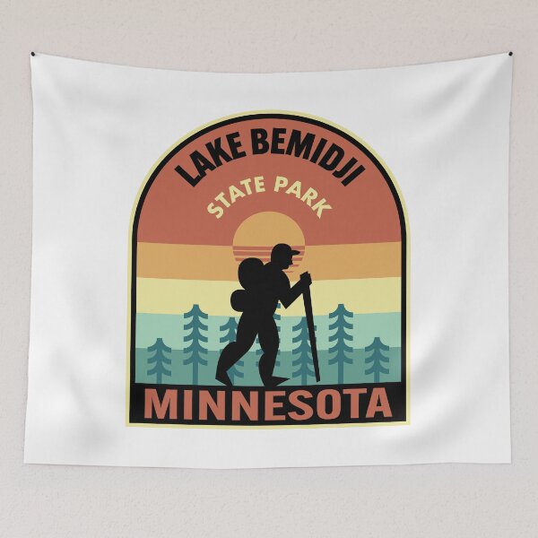 Item preview, Lake Bemidji State Park Minnesota Retro Hiking designed and sold by HalpinDesign.