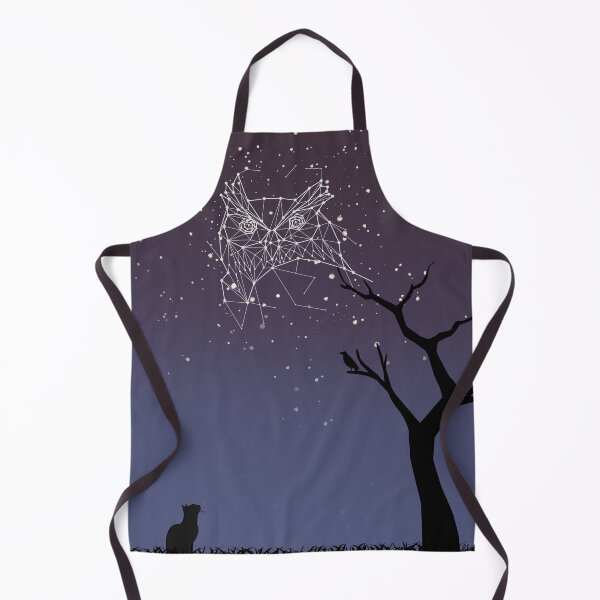 Item preview, A CAT AND AN OWL a STARRY SKY SPOOKY SEASON CONSTELLATION an owl and a cat designed and sold by JadedVintage.