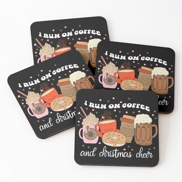 Item preview, I run on coffee and Christmas cheer designed and sold by pnkpopcorn.