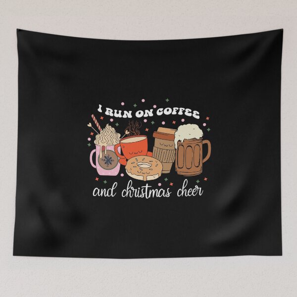 Item preview, I run on coffee and Christmas cheer designed and sold by pnkpopcorn.