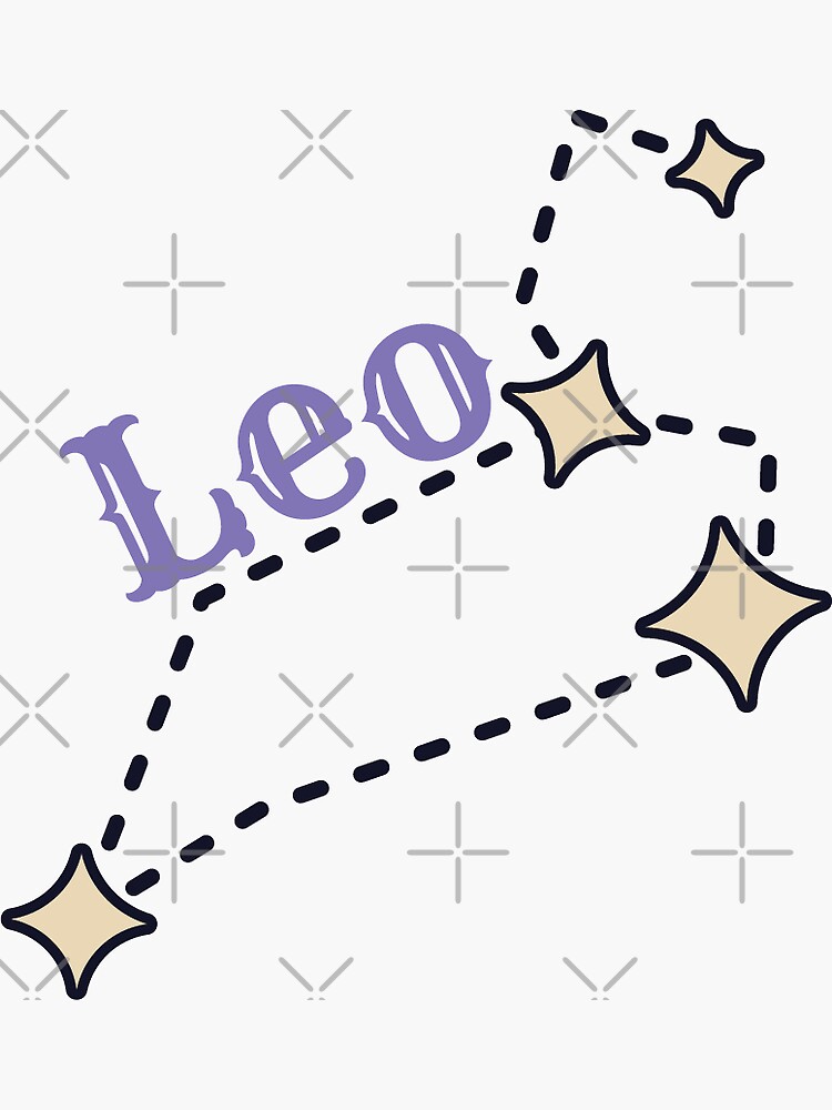 Leo Sticker Sticker For Sale By Neoncrotalus Redbubble