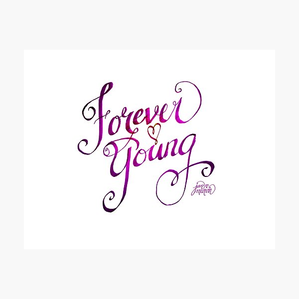 Forever Young pink by Jan Marvin Photographic Print