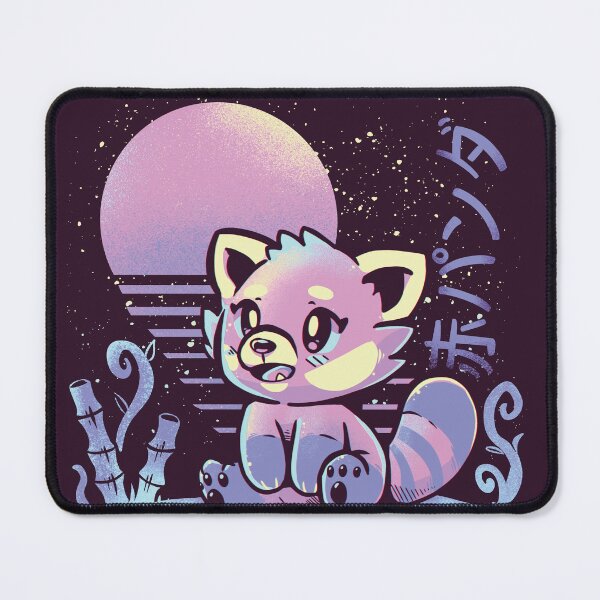 Item preview, RetroWave Red Panda designed and sold by TechraNova.