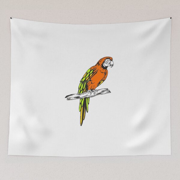 Item preview, Macaw Parrot Sketch designed and sold by birdsbirds.