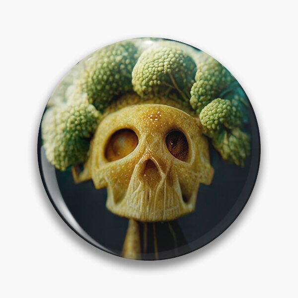 Item preview, Broccoli - The real alien brains on a skull - AI Art designed and sold by Vocky5.
