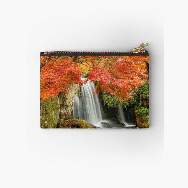 Item preview, Beautiful waterfall inside the autumn forest designed and sold by Durgaa D.
