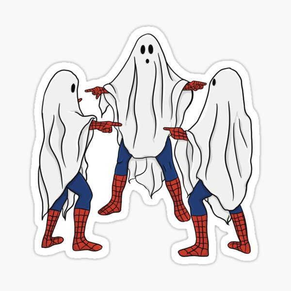 Spidey trio Sticker for Sale by gofundme