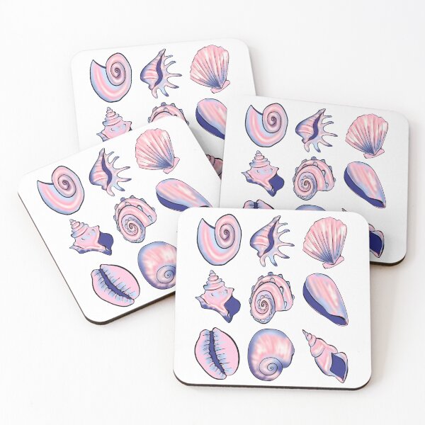 Item preview, Cute Pink Seashells designed and sold by virillanissa.