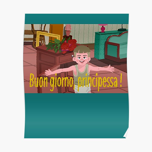 "movie La vita bella Life is Beautiful 1997 Buon giorno principessa 119" Poster for Sale by