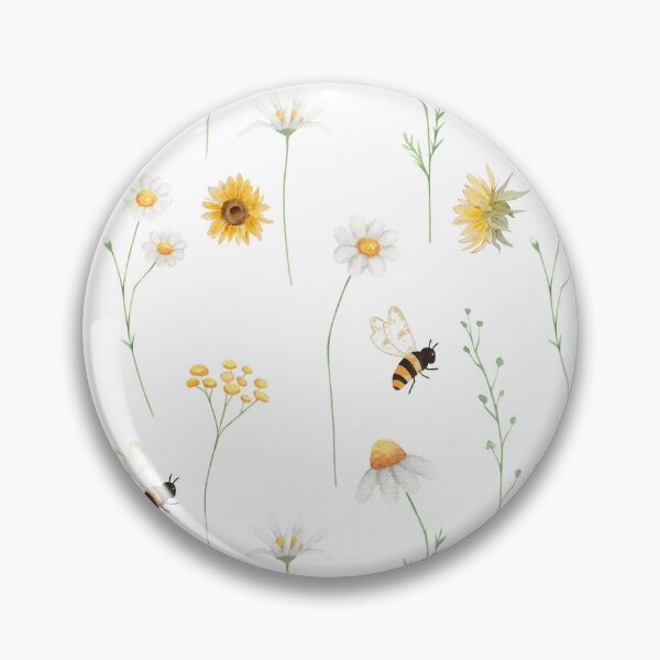 Item preview, Bumblebees and Daisies designed and sold by tomorrowsart.