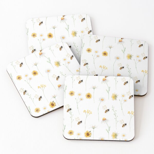 Item preview, Bumblebees and Daisies designed and sold by tomorrowsart.