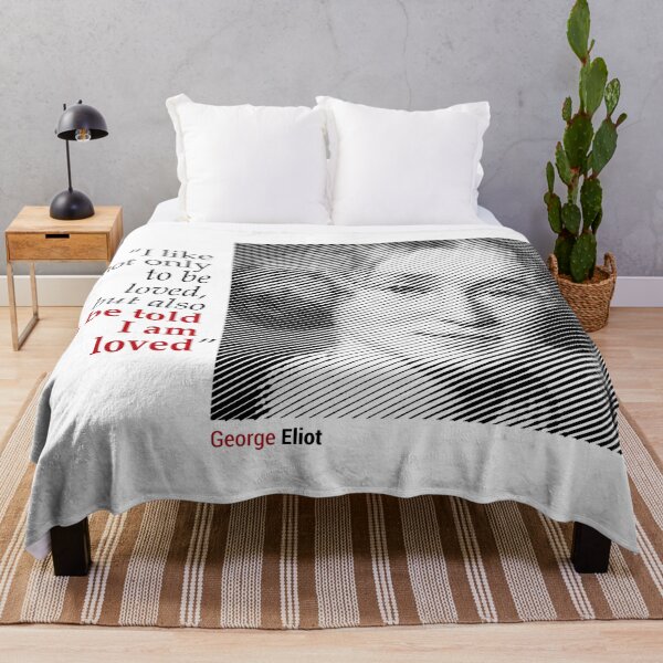 Item preview, George Eliot's Portrait with a Love Quote designed and sold by emotica.