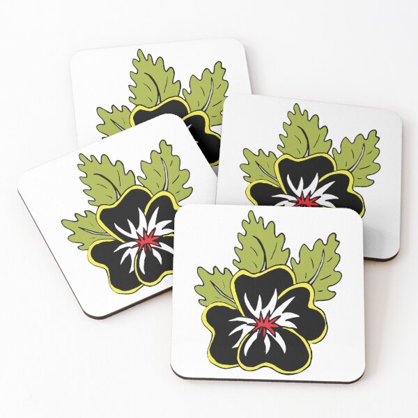 Item preview, Single wild pansy cartoon flower illustration  designed and sold by AngelDawnDesign.