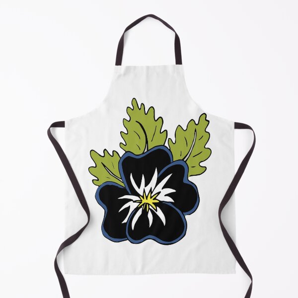Item preview, Single wild pansy cartoon flower illustration designed and sold by AngelDawnDesign.