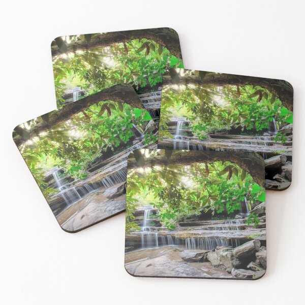 Item preview, Beautiful waterfall inside green forest  designed and sold by Durgaa D.