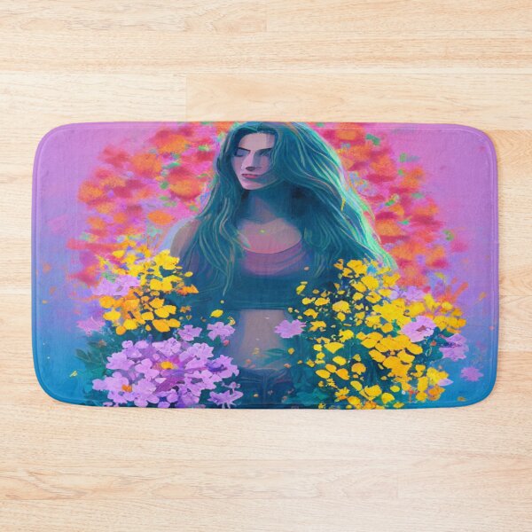 Item preview, Woman guarded by flowers designed and sold by TravelingOak.