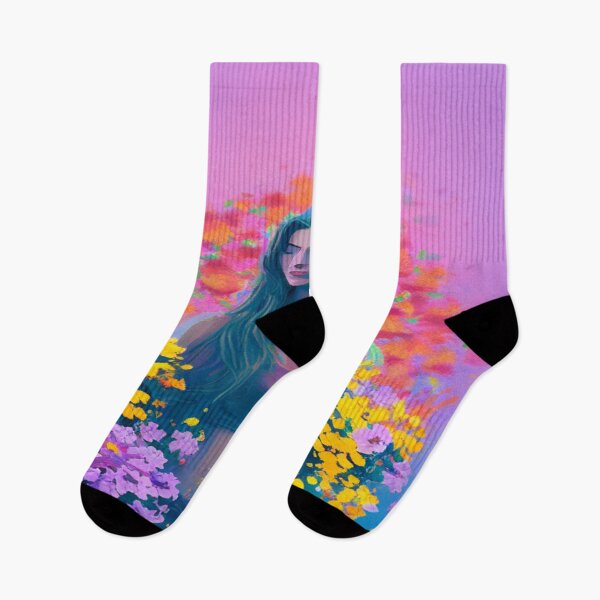 Item preview, Woman guarded by flowers designed and sold by TravelingOak.