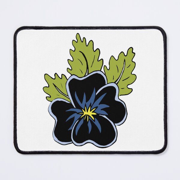Item preview, Single wild pansy cartoon flower illustration designed and sold by AngelDawnDesign.