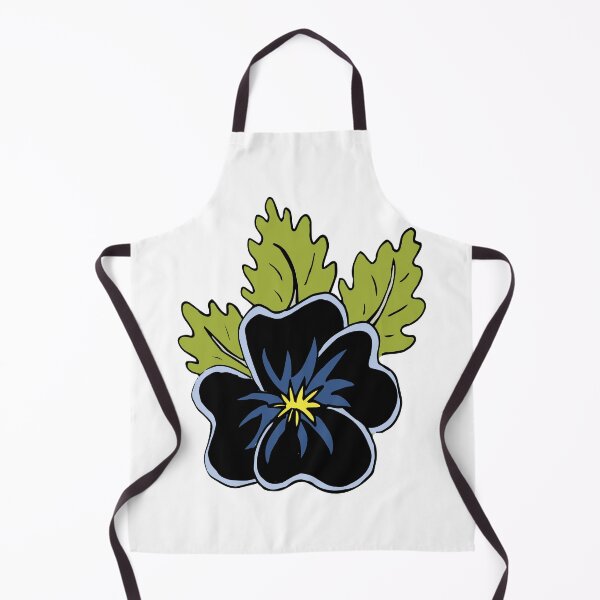 Item preview, Single wild pansy cartoon flower illustration designed and sold by AngelDawnDesign.