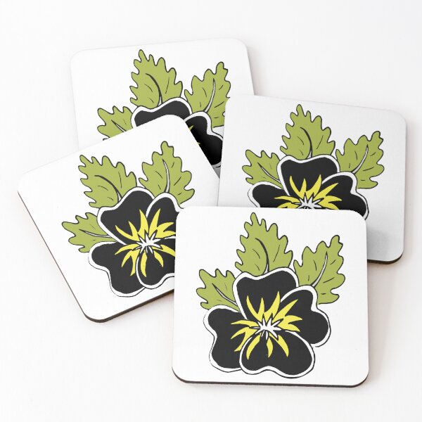 Item preview, Single wild pansy cartoon flower illustration  designed and sold by AngelDawnDesign.