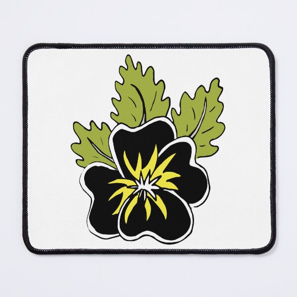 Item preview, Single wild pansy cartoon flower illustration designed and sold by AngelDawnDesign.