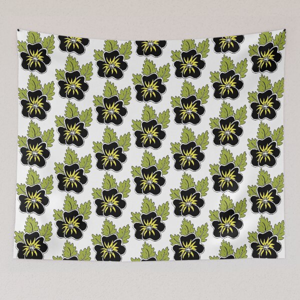 Item preview, Single wild pansy cartoon flower illustration  designed and sold by AngelDawnDesign.