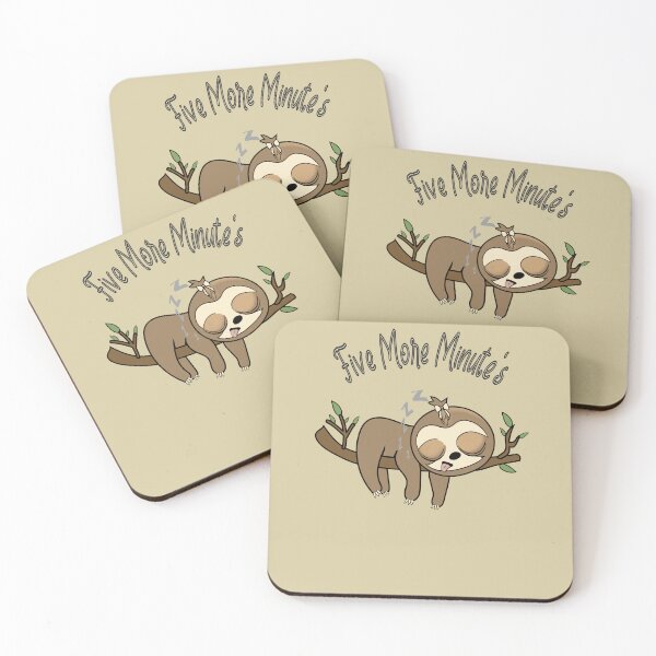 Item preview, Funny five more minutes sloth designed and sold by TipTopTapo.