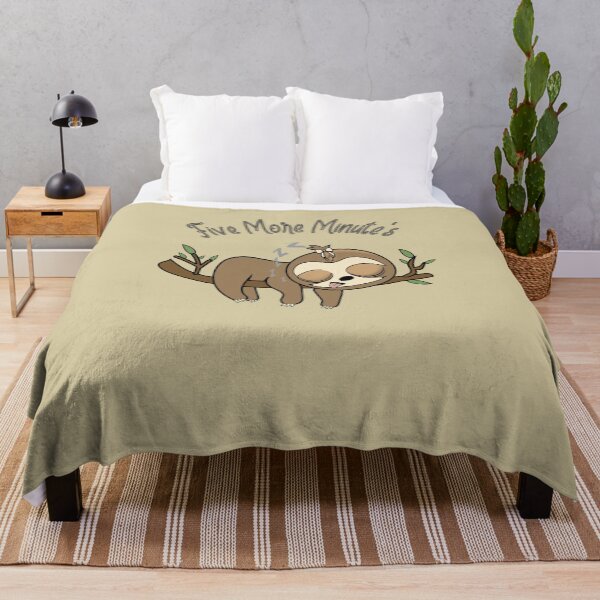 Item preview, Funny five more minutes sloth designed and sold by TipTopTapo.