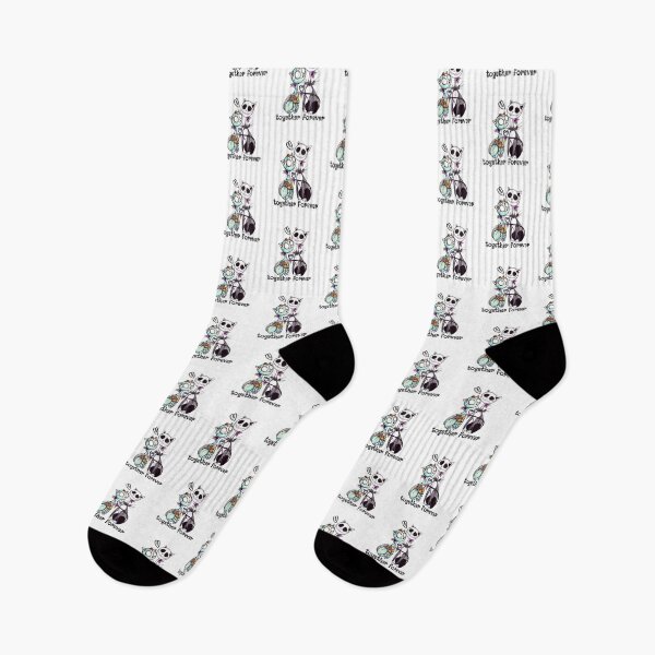 Item preview, Cute Cat Jack Skellington And Sally   designed and sold by CarmynBeama.