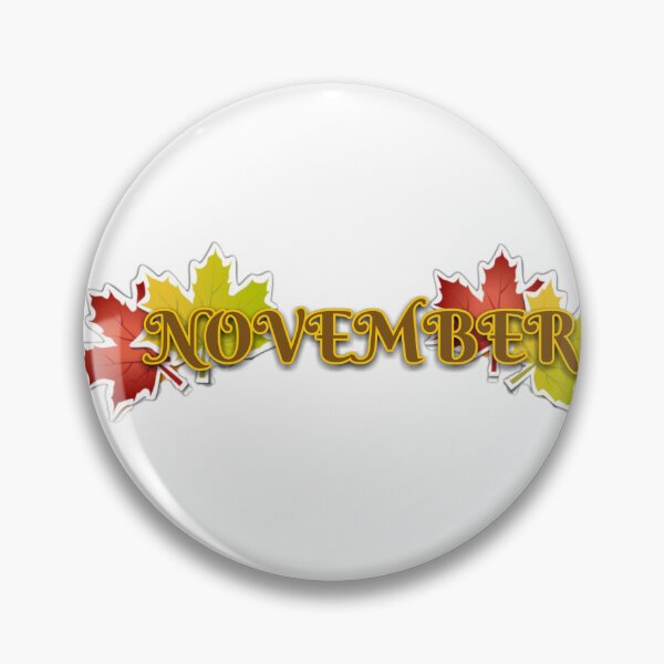 Item preview, November letter typography, stickers November  designed and sold by Trilala.