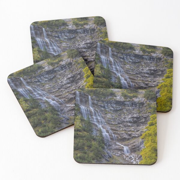 Item preview, Waterfall in the Rocky Mountains forest designed and sold by Durgaa D.