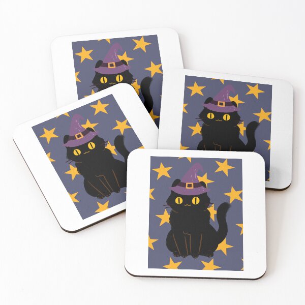 Item preview, Cute Black Cat In A Witches Hat designed and sold by Pronto Pop Shop.