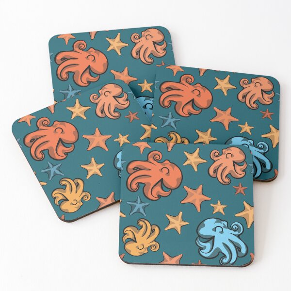 Item preview, Minimalist Midday Octopus & Starfish designed and sold by InkLayer.
