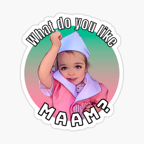 What Do You Like Maam Neon Sticker For Sale By Saruh2themax Redbubble