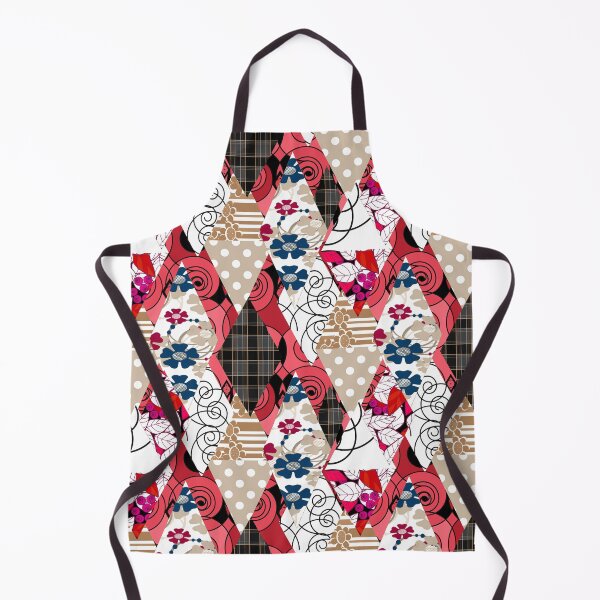 Item preview, Ornamental pattern patchwork design print with geometrical elements designed and sold by fuzzyfox.