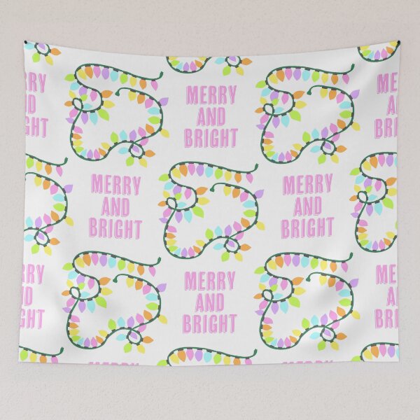 Item preview, Merry and Bright Pastel Christmas Lights Pattern designed and sold by Daydreamer Alley.