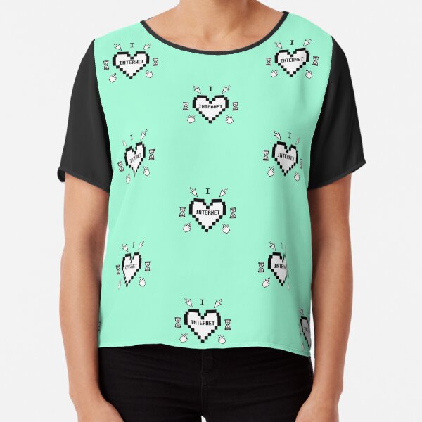 I ❤ Internet Chiffon Top