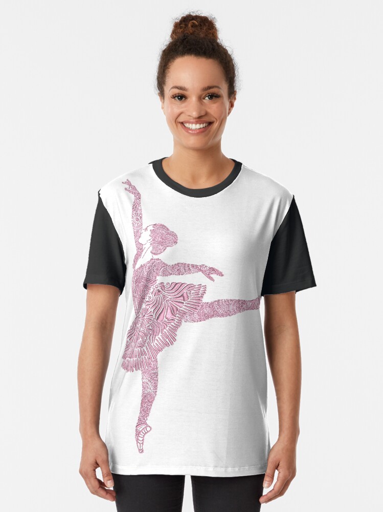 Alternate view of Ballet Dance - Designer Art Graphic T-Shirt