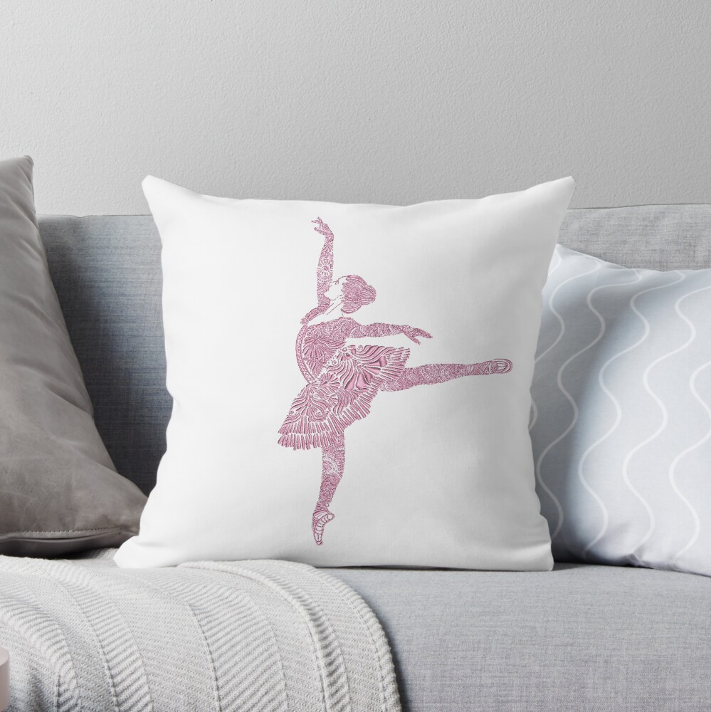Ballet Dance - Designer Art Throw Pillow