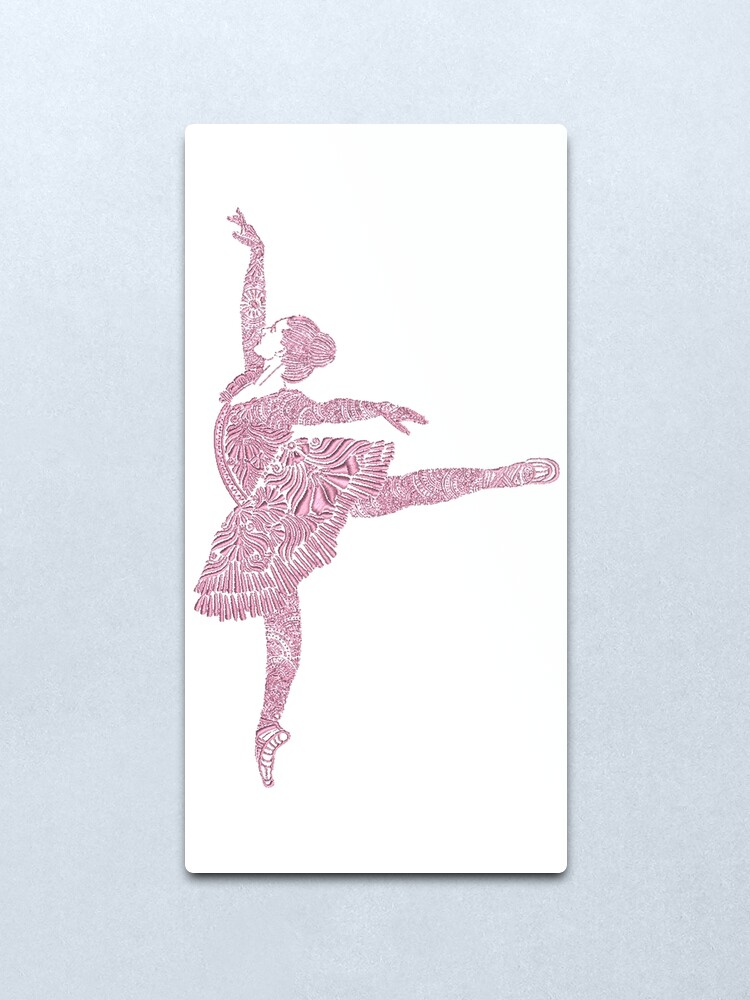Alternate view of Ballet Dance - Designer Art Metal Print