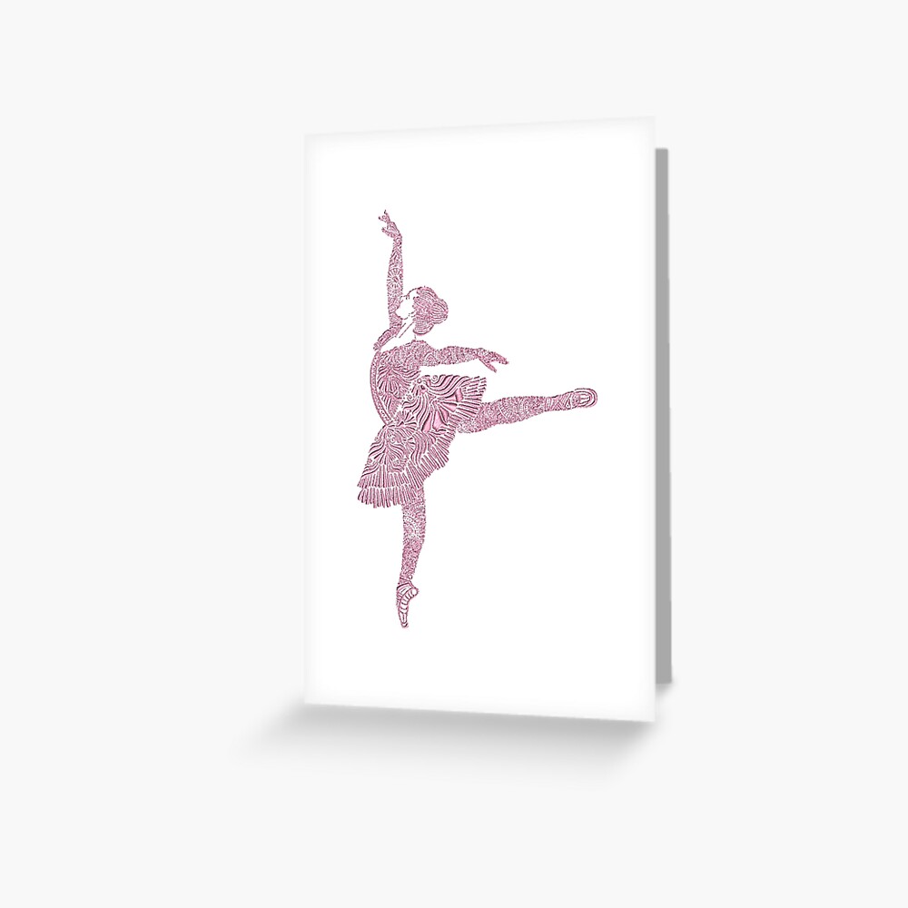 Ballet Dance - Designer Art Greeting Card