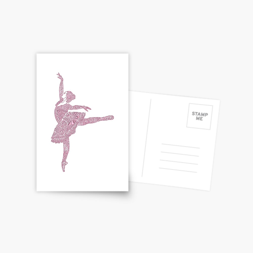 Ballet Dance - Designer Art Postcard