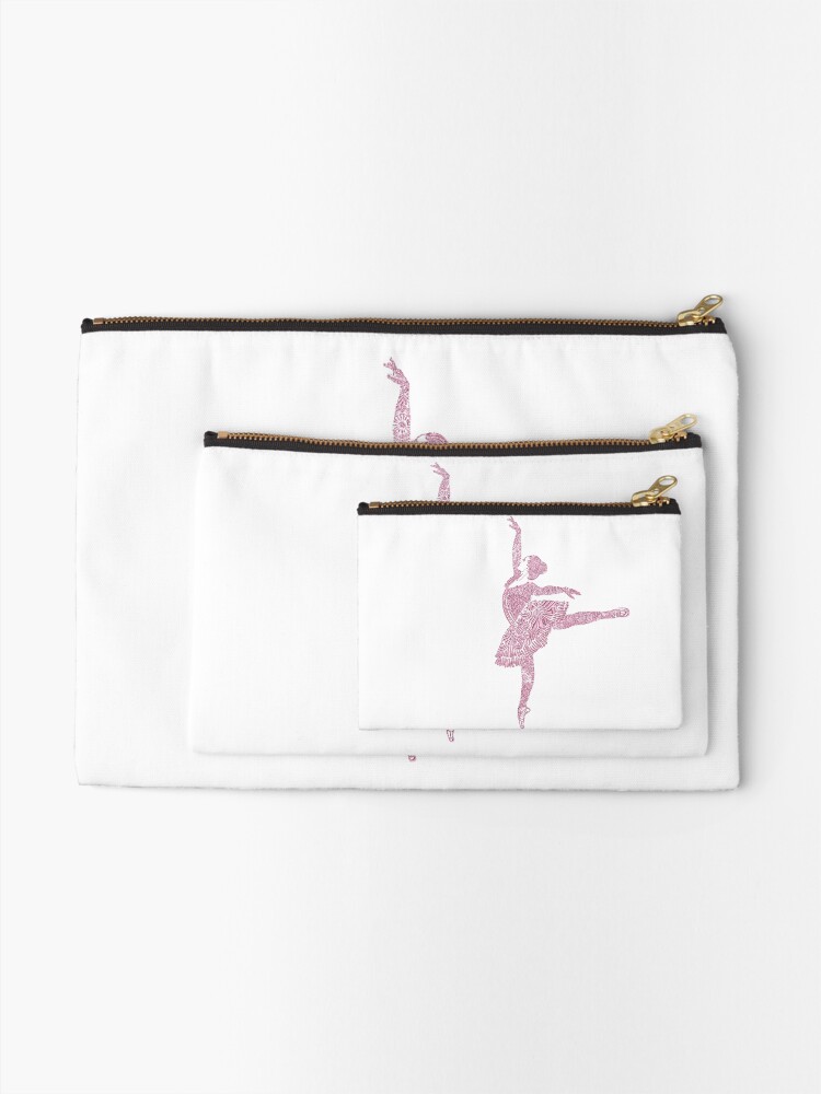 Alternate view of Ballet Dance - Designer Art Zipper Pouch